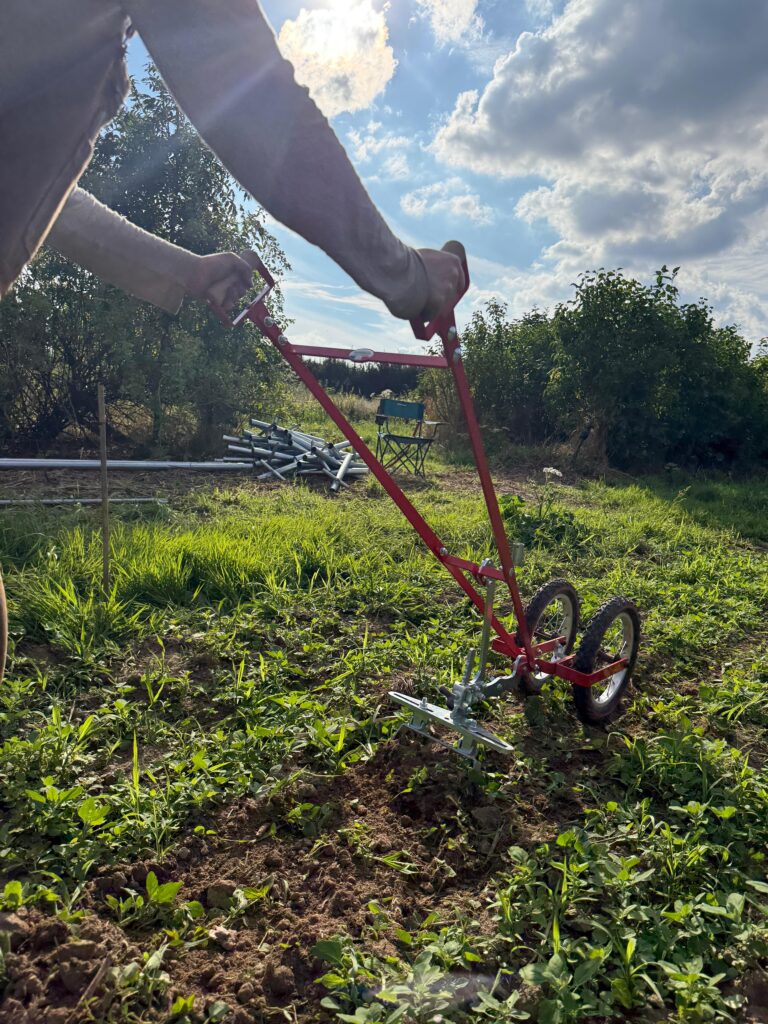 Die Radhacke im ersten Einsatz